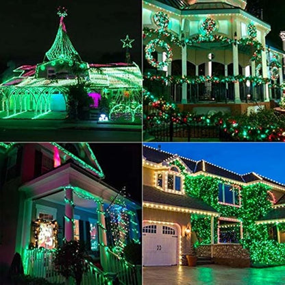 66FT 200 LED Fairy Lights Plug in, 8 Modes Twinkle Halloween Lights Green | Waterproof String Lights Outdoor Indoor, Memory, Timer, Copper Wire, Halloween Lights for Bedroom Garden Party Holiday Decor