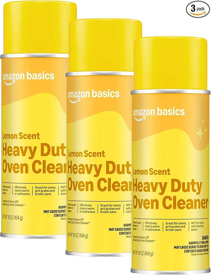Amazon Basics Heavy Duty Oven Cleaner, 16 OZ, Pack of 3