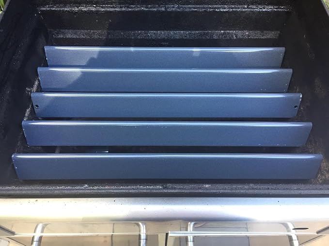 24.5" Flavorizer Bars for Weber Genesis 300 Series with Side Control Knobs (2007-2010), for Weber 7539 7540 16GA Porcelain-Enameled Steel Heat Plates, Fits Genesis E310 E320 S310 S320 EP310 EP320