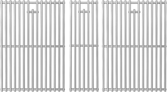 Orgneas Cooking Grates for Nexgrill 720-0882A Evolution Infrared Plus 5-Burner, Stainless Steel Solid Rod Grill Cooking Grids for Nexgrill Gas Grill Replacement Parts, Set of 3
