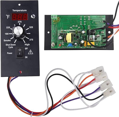 Replacement Digital Thermostat Controller Board,Digital Thermostat Wood Pellet Grill Control Board,120V Digital BBQ Thermostat Kit Control Panel Kit Parts Replacement,for Traeger Pellet Grills