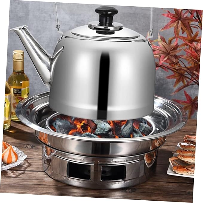 BESPORTBLE Portable Korean Charcoal Grill for Outdoor BBQ Stainless Steel Mini Grilling Stove Easy Setup for Camping and Picnics