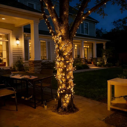 Solar Outdoor Willow Vine Light, 5.9ft 96LED Warm White Tree Branch Lights | Waterproof Solar Powered Brown Wire Decor Auto On/Off for Patio Garden Yard Balcony (Solar Powered Willow Vine Lights)