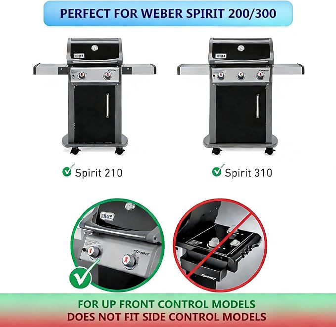 Uniflasy 67726 Grill Igniter Kit for Weber Genesis 300 2007 Side Control | Fits E/S-310 E/S-320 EP-310 EP-320 CEP-310/320; metal spark box, AAA module, 2 wires, electrode & ceramic spark part