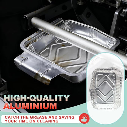 62006 Drip Pan Liners for Napoleon TravelQ 285 Sreies Gas Grill TQ285X, TQ PRO285, TQ285-BL-1, TQ PRO285X, PRO285-BK, TQ285X-RD-1-A, TQ240-BL, TQ240,Aluminum Grill Pans for Napoleon Accessories, 40PCS