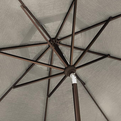 EliteShade USA 10-Year-Non-Fading 10Ft Market Patio Umbrella, UPF 50+ UV Protection Performance Sun Umbrella, Heavy Duty Commercial Grade Outdoor Table Umbrella with Crank & Tilt, Windproof Vented Top for Garden, Pool, Deck and Outdoor Playsets, Antiqu...