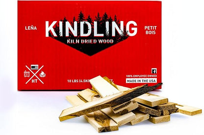 10lbs Kindling Wood - Fire Starters for Campfires - 100% Natural Firestarter for Firewood - 100+ Camping Fire Starter Sticks