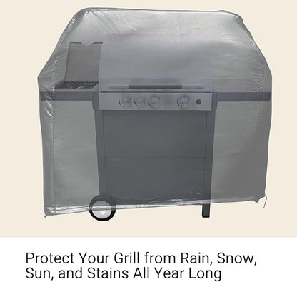 Formosa Covers 48-Inch Grill Cover – Heavy-Duty Waterproof Grey Vinyl BBQ Cover – Fits Weber Spirit II E-210, Napoleon Rogue 365