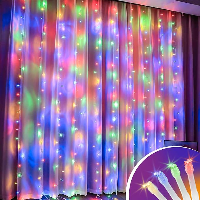 100FT Four Color Fairy Lights, Connectable Christmas String Lights | Waterproof 8 Lighting Modes Light with Timer for Tree, Bedroom, Patio, Wedding, Party, Indoor Outdoor Decor