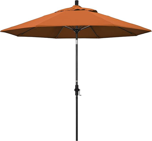 California Umbrella 9' Round Aluminum Pole Fiberglass Rib Market Umbrella