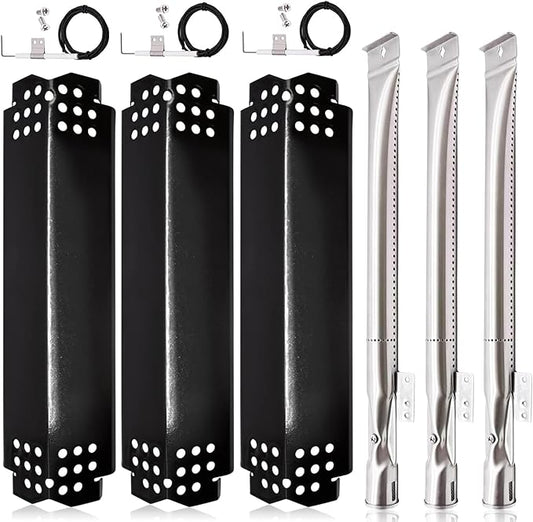 Grill Replacement Parts for Nexgrill 720-0925S, 720-0894F, 2-Burner 720-0864M, 720-0864, 720-0864R, Grill Heat Plates, Burner Tubes and Igniters for Kenmore, BBQ PRO, Backyard, Expert Grill Parts.