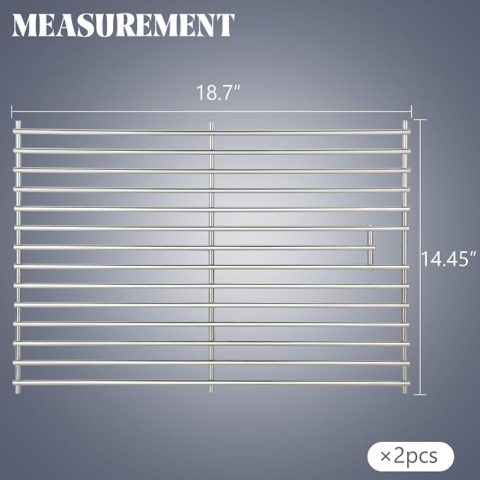 Cooking Grates for Traeger Westwood XL TFB82YLJU Pellet Smoker Grill Parts | Westwood XL Grill Replacement Part Smoker Accessories Heavy-duty Stainless Steel Grid Backyard BBQ Rack (2-Pack)
