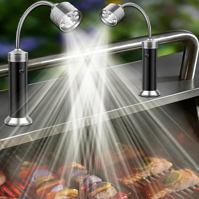 BBQ Grill Lights for Outdoor Grill, Magnetic Grill Lights for Outdoors Barbeque-UnRechargeable