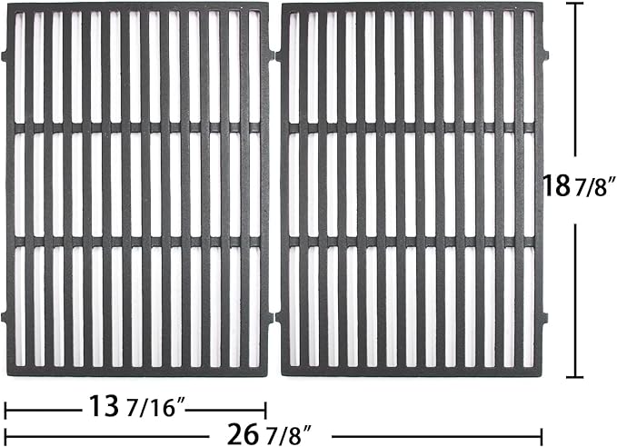 Hongso genesis ii grates for Weber Genesis II 300 Series E310 S310 E315 S315 E325 S325 E330 S330, II LX S & E 340, Genesis 2 GS4 Gas Grill, Cooking Grids Replacement Parts for 66095 66802, Cast Iron