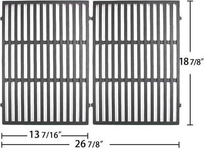 Hongso genesis ii grates for Weber Genesis II 300 Series E310 S310 E315 S315 E325 S325 E330 S330, II LX S & E 340, Genesis 2 GS4 Gas Grill, Cooking Grids Replacement Parts for 66095 66802, Cast Iron
