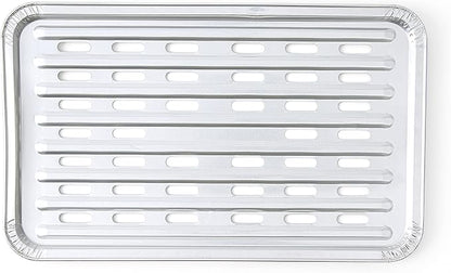 Kingsford® Heavy Duty Aluminum Grilling Foil Liners, 4ct | 14.75” x 9” Foil Grill Liners for Grilling, Cooking, and Steaming Extra Tough Grilling Accessories (Pack of 2)