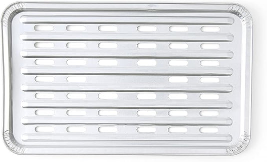 Kingsford Heavy Duty Aluminum Grilling Foil Liners, Disposable Grill Grate Covers for Grilling, Cooking, and Steaming, Helps Keep Grill Grates Clean, 14.75 x 9 in, 4 Count
