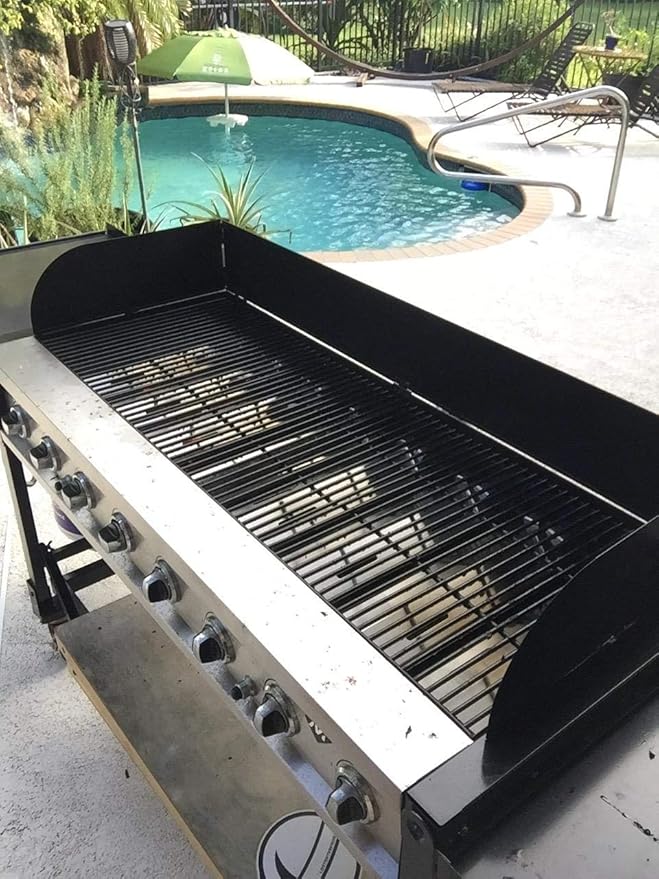 Hisencn Grill Replacement Parts for Members Mark GR2039201-MM-00, 17 inch Heat Plates, Grill Burners Replacement for Bakers and Chefs ST1017-012939 SAMS Club and Grill Chef BIG-8116, Uniflame (8 Pack)