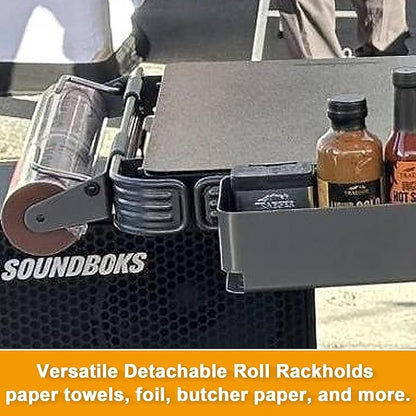 Roll Rack Hooks for Traeger Grills Ironwood, Timberline, Flatrock Series Accessories P.A.L. Pop-and-Lock Rail BAC644 BAC643 Adjustable Paper Holder Aluminum Foil Butcher Paper with 3 PCS Hooks