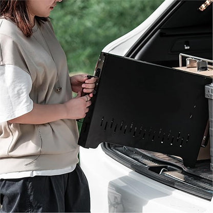 ALLC Charcoal Grills Tabletop Barbecue Rack Camping Outdoor Stainless Steel Barbecue Outdoor Barbecue Skewers Portable Barbecue Stove Barbecue Grill for Garden Outdoor Cooking