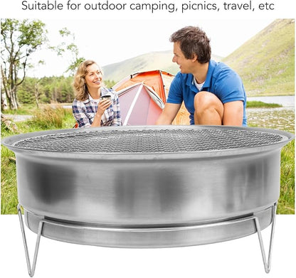 Charcoal Barbecue Grill compact and portable, Korean BBQ Grill efficient heating of iron material, Charcoal Stove ample grilling area for outdoor BBQ activities