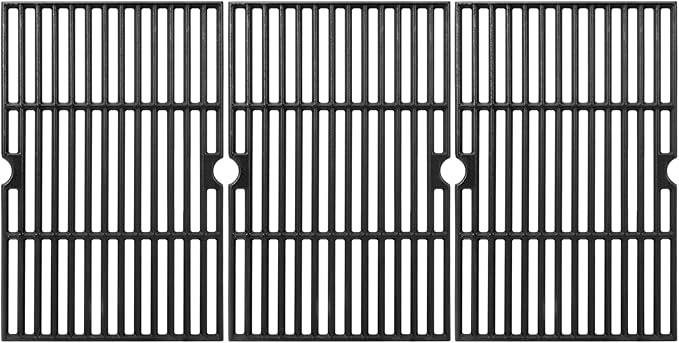 LS'BABQ 16.5 Inch Grill Grates Compatible with Ken-More 6-Burner 146.47223610 146.23681310 146.23766310 Gas Grill 3 Pack Cast lron Cooking Grids Replacement Parts