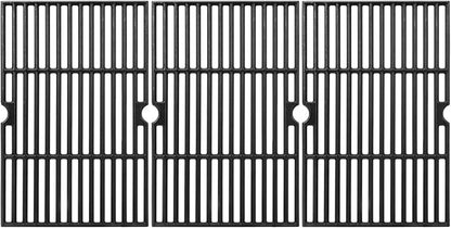 LS'BABQ 16.5 Inch Grill Grates Compatible with Ken-More 6-Burner 146.47223610 146.23681310 146.23766310 Gas Grill 3 Pack Cast lron Cooking Grids Replacement Parts