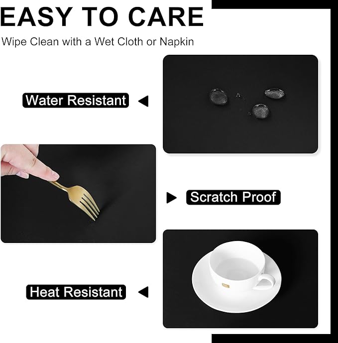 DWCN Rectangle Tablecloth - 70 x 140 Inch - Waterproof Stain and Wrinkle Resistant Washable Table Cloth, Decorative Fabric Table Cover for Kitchen Dining Room Party and Outdoor Use, Black
