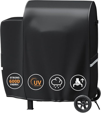 Grisun Grill Cover for Pit Boss Pro Series II 600, Lexington 500/540, 600D Waterproof Grill Cover for PB600PS1 Wood Pellet Grill Smoker, Perfect for Pit Boss 600 Pro Series
