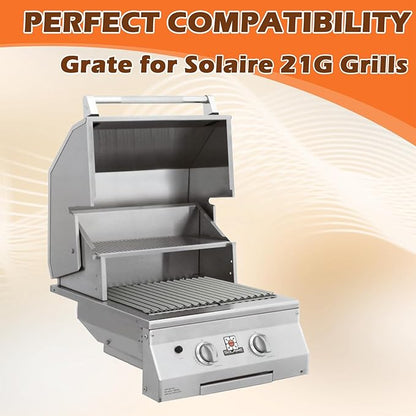 Grill Grates for Solaire 21G Grills Stainless Steel Grill Replacement Parts for SOL-IRBQ-21GVI-LP Replacement Grates for SOL-2116R, 8.7 x 13.7 Inch