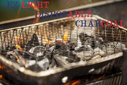 Disposable Grill BBQ: Aluminum Portable Disposable Charcoal Grill, Great For Grilling On The Go, 8.5 X 10.75 inch