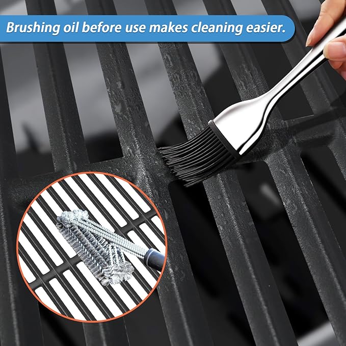 Grill Grates for Weber Genesis II - GS4 Cooking Grate Replacements for Weber 66089 66097, Cast Iron, 18.75"