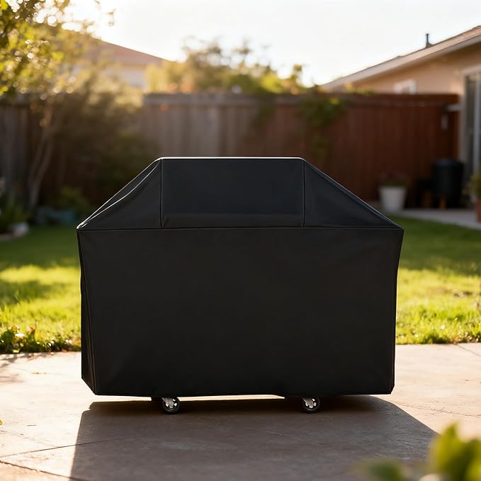 63 Inch Grill Cover fit for Weber Genesis and Genesis II 300 Series with 3 Main Burners, Heavy-Duty 600D Waterproof Fade Resistant Grill Cover, Compared to Weber 7757