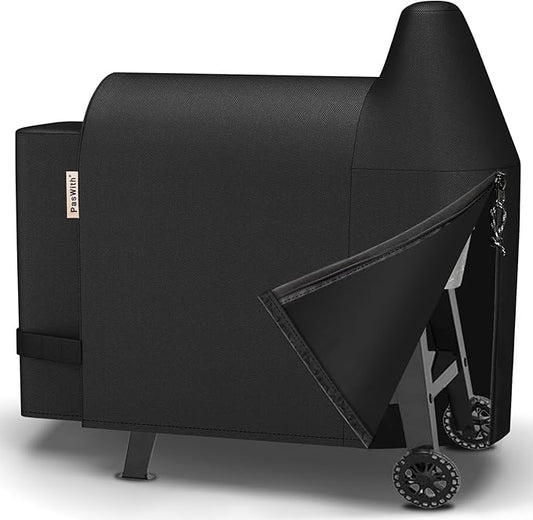 PasWith Grill Cover for Pit Boss 820 Deluxe/Pro 850,[900D Strong Tear-Resistant] Rip-Proof Pellet Smoker Cover for Pitboss,Waterproof Grill Cover for Pit Boss Pro Series 820/850,Competition 820/850