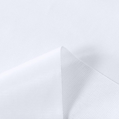 sancua Waterproof Rectangle Vinyl Tablecloth Table Cloth 52x70 Inch, White | 100% Oil Spill Proof, PVC Material, Wipe Clean Table Cover for Dining Tables, Buffet Parties and Camping