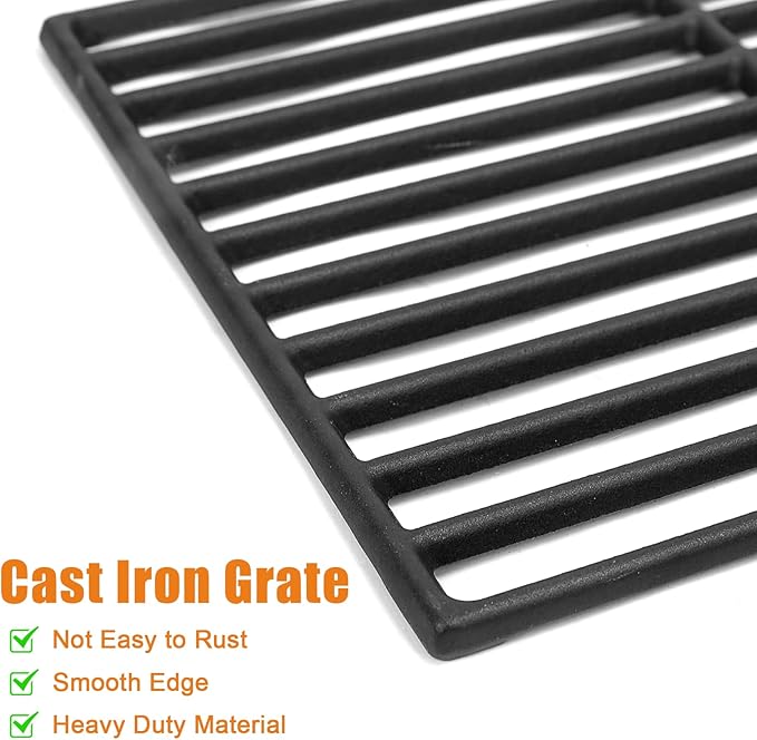 Hisencn Grill Parts for Charbroil Performance 463342119 463347017 4 Burner Grill, 18 x 25 inches Cooking Grates, G470-0004-W1A Heat Plates, for Char Broil 463335517, 463347418