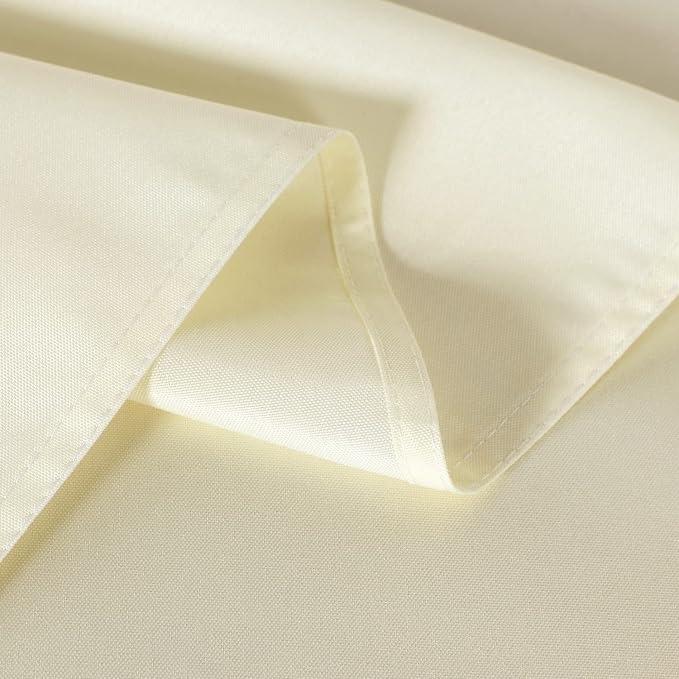 sancua Rectangle Tablecloth - 70 x 108 Inch - Stain and Wrinkle Resistant Washable Polyester Table Cloth, Decorative Fabric Table Cover for Dining Tables, Buffet Parties and Camping, Beige