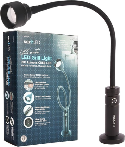 (Improved) NextLED NT-7728 Heavy Duty Magnetic Grill Lights for Outdoor Grill, 24 Inch Gooseneck with Magnetic Base, Warm Light, Heat & Water Resistant, BBQ Light, BBQ Grill Accessories