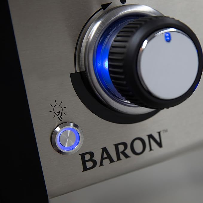 Broil King 874214 Baron 320 Pro, Liquid Propane (LP), Stainless Steel, Black