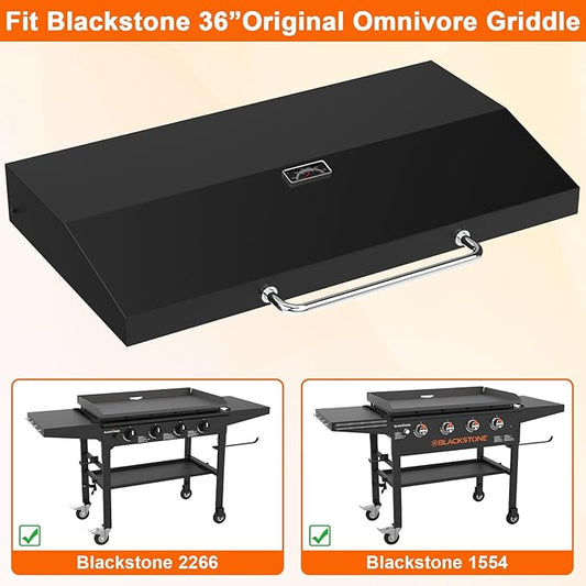 Upgrade Griddle Lid for Blackstone 5856 Omnivore 36" Griddle Hood, Hinged Lid for Blackstone1554 2177 2266 and More Blackstone Flat Top Original Grills
