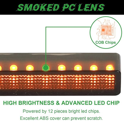 4PCS Front Grille Lights for Ford Ranger 2019-2026 Amber Light | Bright Bumper Grill Light Bar LED Running Lamps Fit for XL XLT Lariat Car Accessories