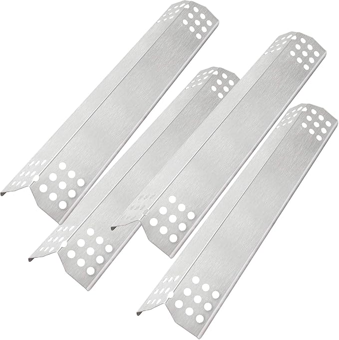 Flame Tamers Replacement for Nexgrill 720-0830H 720-0783E, Grillmaster 720-0697 Grills, Heat Plate Shields for GrillMaster 720-0697, BHG 720-0783H, Nexgrill 720-0925, Members Mark 720-0830G (4-Pack)