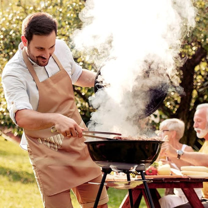 19590 17’ Charcoal Kettle BBQ Grill With Lid & Wheels/Outdoor, Picnic, Camping, Cooking/Chrome & Zinc Plated Grids / 72cm x 44cm