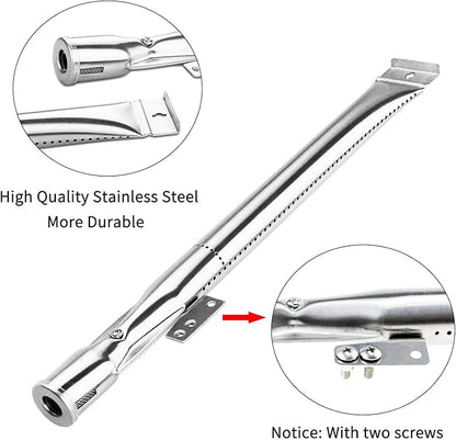 Uniflasy Replacement Parts Kit for Nexgrill 720-0830H, 720-0830D, 720-0783E – Stainless Steel Burner, Heat Plate, Igniter Set – Compatible with Kenmore, Members Mark, BHG, and More