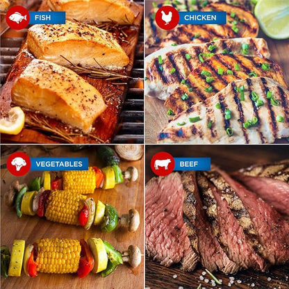 Jaccard Premium Cedar Planks, For Grilling, Fish, Meat, and Veggies, 6.5" x 3.5", 5 Small Planks for Gas, Ceramic, and Charcoal Grills