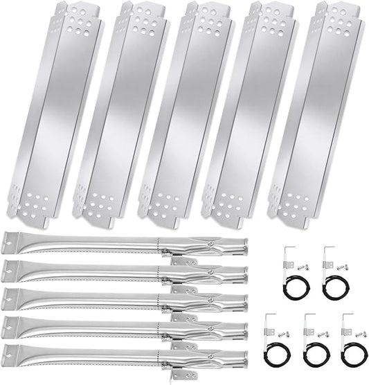 Nexgrill Replacement Parts for 720-0830H 720-0888 720-0888N-5 Burner Tubes 5 Heat Plates 5 Igniters Stainless Steel Kit