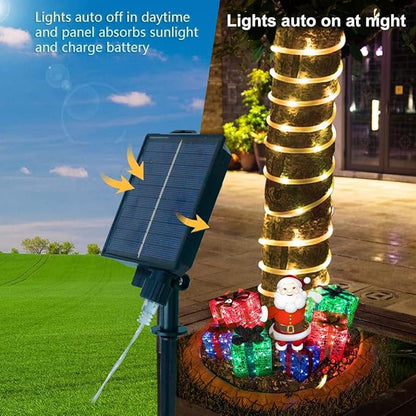 LitHome 33 FT Solar Rope Lights Outdoor Waterproof, 18 Colors Changing 100 LED Rope Lights for Outside with Remote, Solar String Light with Timer for Pool Trampoline Tree Garden Yard Christmas Decor