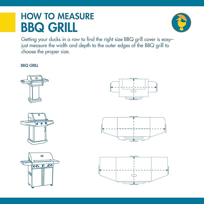 DUCKCOVERS® Soteria Waterproof 65 Inch BBQ Grill Cover
