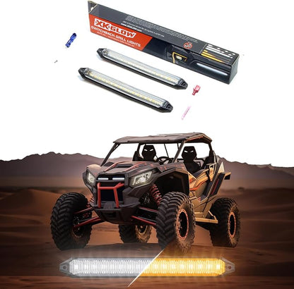 XK Glow 6 Inch Switchback Grill Light with Start-up Animation and Sequential Turn Signals, Vehicle Accent Light
