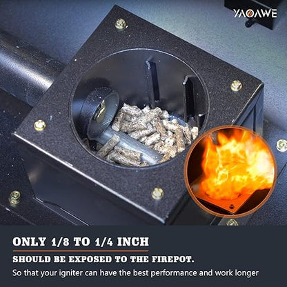 Hot Rod Igniter Replacement Parts for Green Mountain Daniel Boone and Jim Bowie Wood Pellet Grills, GMGP29/P-1079, 120V